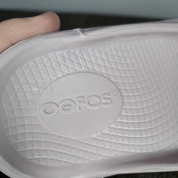 NEW Oofos Oolala Luxe Womens Size 6 Recovery Slip-On Flip Flop Sandals Pink - Picture 12 of 12